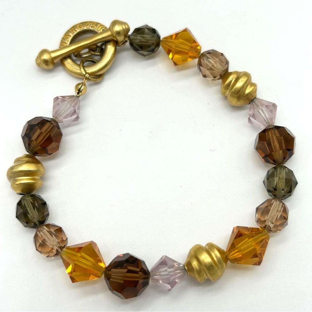 Swarovski Crystal Beaded Toggle Bracelet